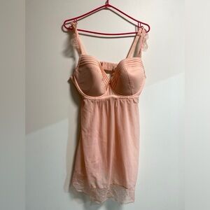 Peach Chiffon Chemise